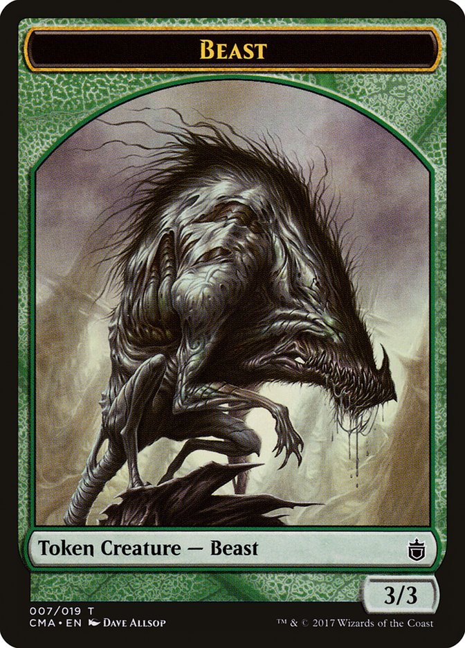 Beast Token (007/019) [Commander Anthology Tokens] | Exor Games Truro