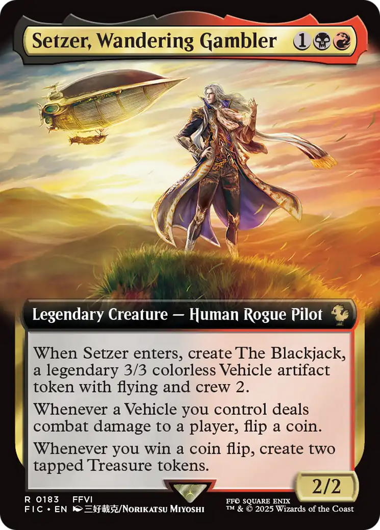 Setzer, Wandering Gambler (Extended Art) [FINAL FANTASY Commander] | Exor Games Truro