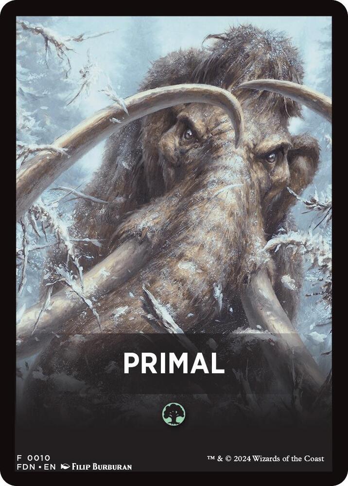 Primal Theme Card [Foundations Tokens] | Exor Games Truro