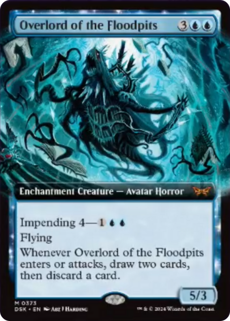 Overlord of the Floodpits (Extended Art) [Duskmourn: House of Horror] | Exor Games Truro