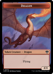 Dragon // Kor Ally Double-Sided Token [Commander Masters Tokens] | Exor Games Truro