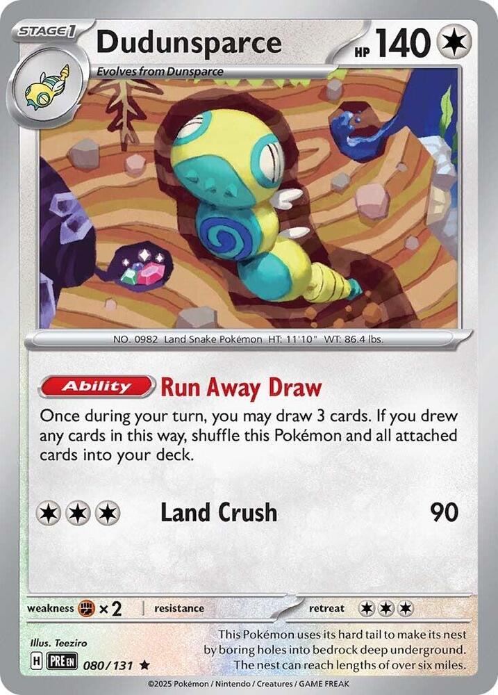 Dudunsparce (080/131) [Scarlet & Violet: Prismatic Evolutions] | Exor Games Truro