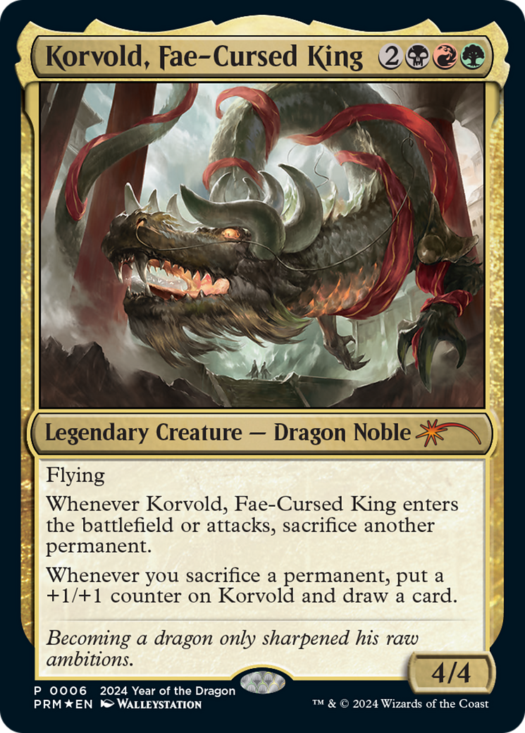 Korvold, Fae-Cursed King (Year of the Dragon 2024) [Standard Showdown Promos] | Exor Games Truro