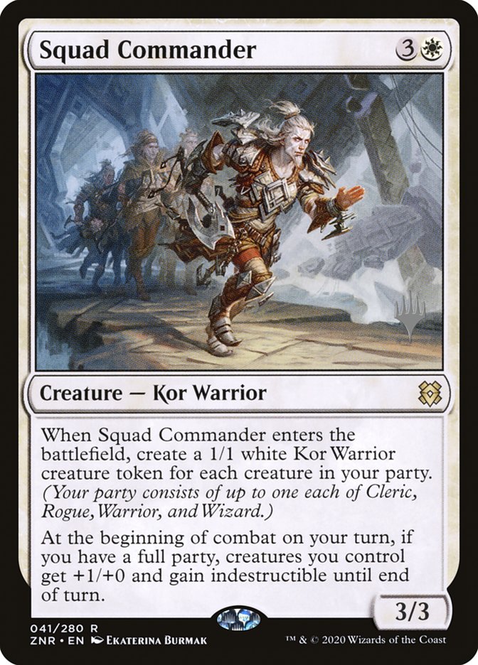 Squad Commander (Promo Pack) [Zendikar Rising Promos] | Exor Games Truro