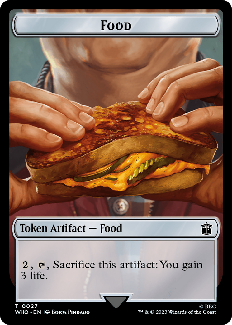 Copy // Food (0027) Double-Sided Token [Doctor Who Tokens] | Exor Games Truro