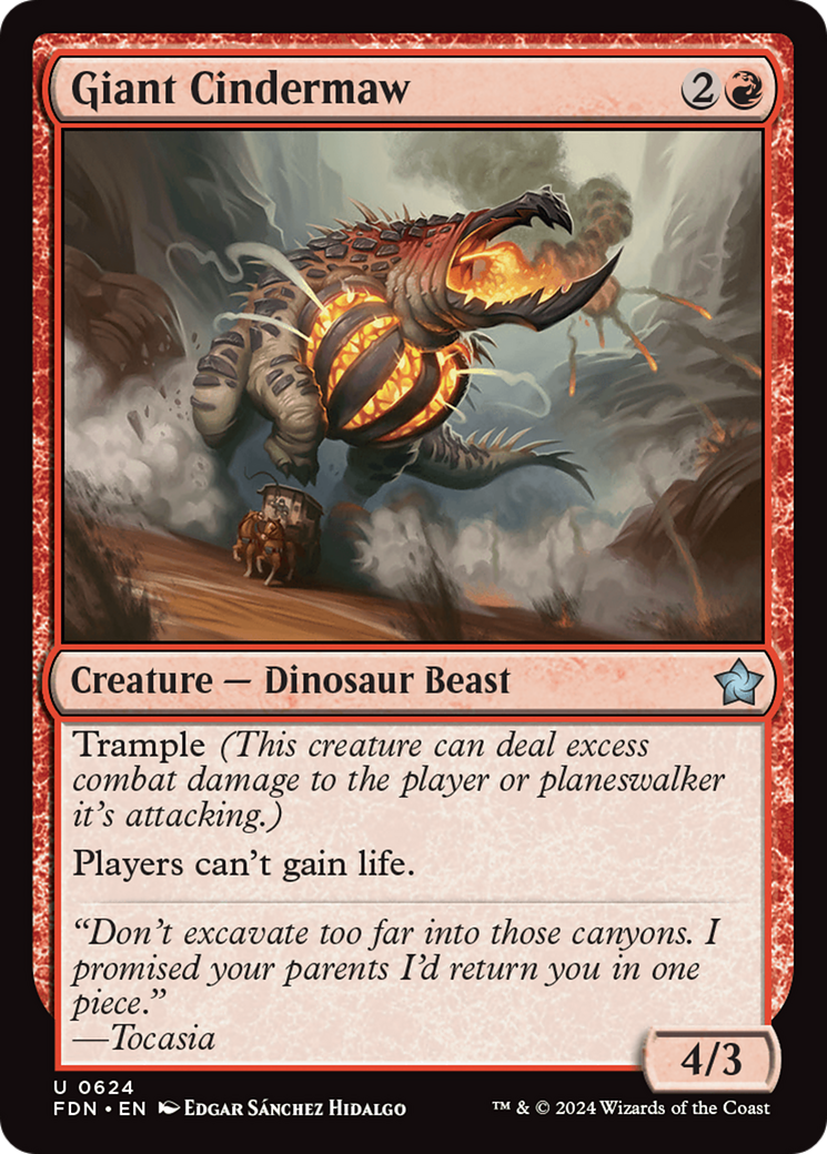 Giant Cindermaw [Foundations] | Exor Games Truro