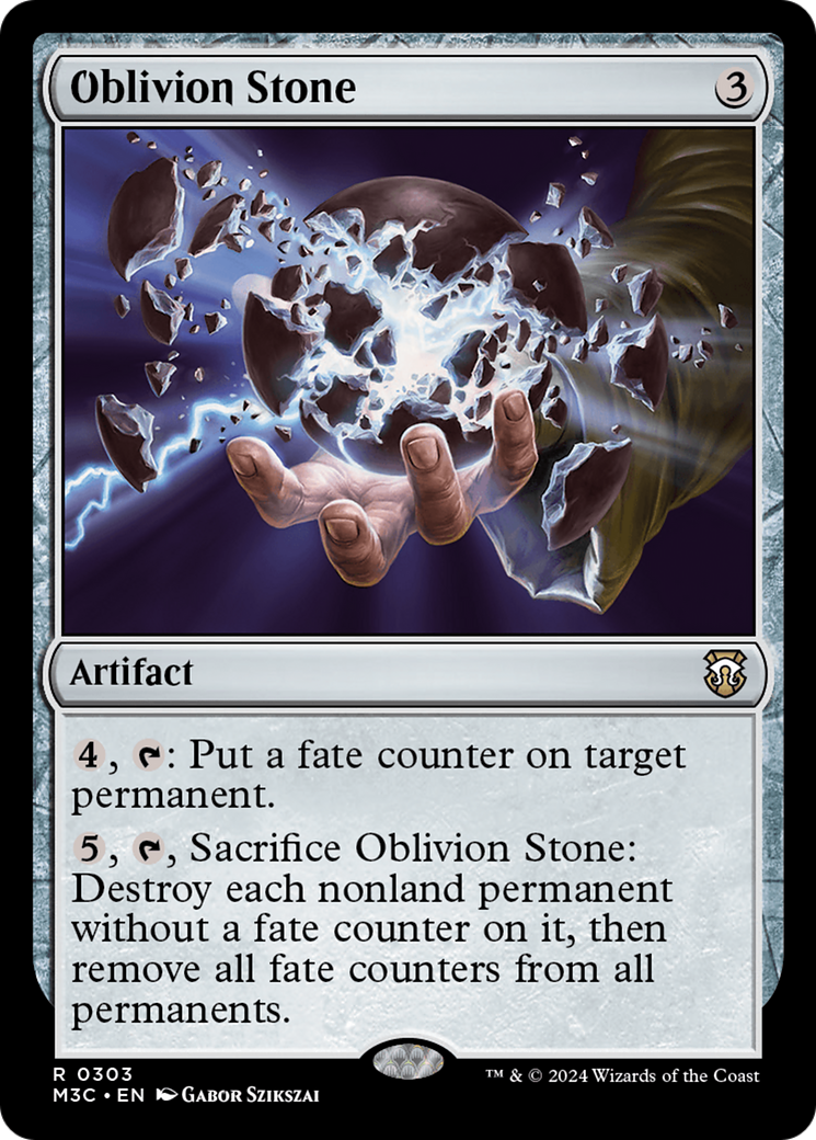 Oblivion Stone (Ripple Foil) [Modern Horizons 3 Commander] | Exor Games Truro