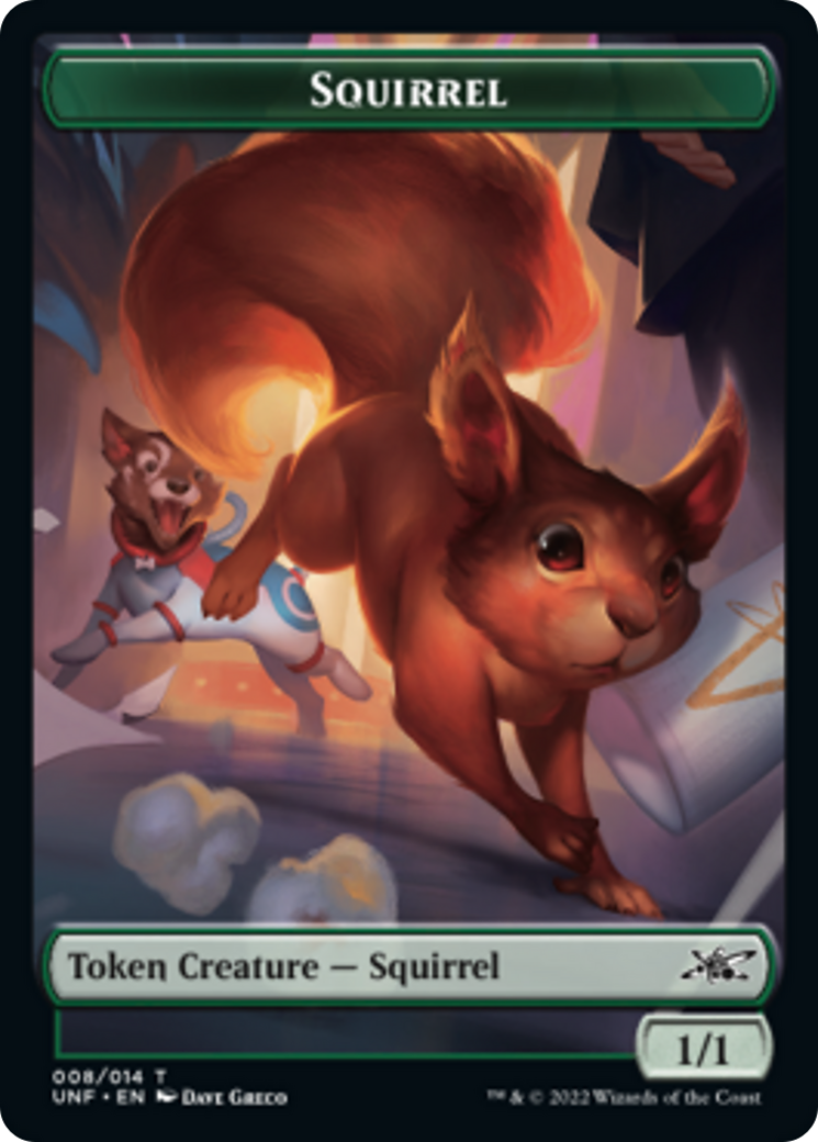 Squirrel // Food (011) Double-Sided Token [Unfinity Tokens] | Exor Games Truro