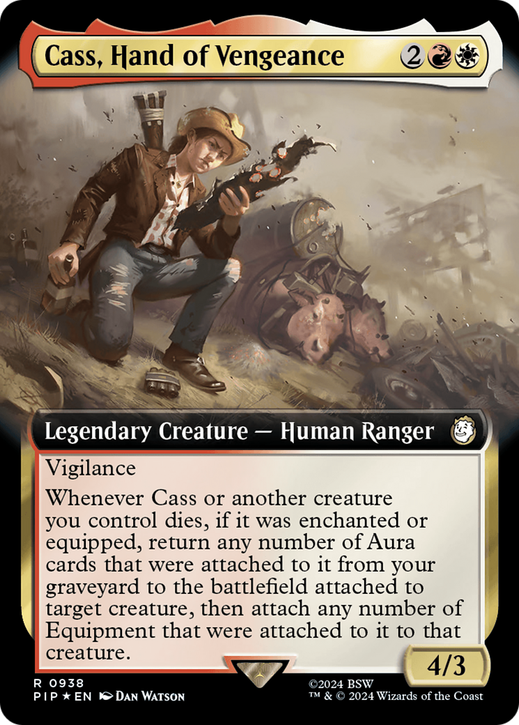 Cass, Hand of Vengeance (Extended Art) (Surge Foil) [Fallout] | Exor Games Truro