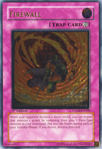 Firewall [FOTB-EN060] Ultimate Rare | Exor Games Truro