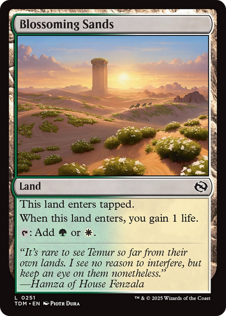 Blossoming Sands [Tarkir: Dragonstorm] | Exor Games Truro