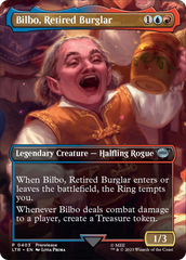 Bilbo, Retired Burglar (Borderless Alternate Art) [The Lord of the Rings: Tales of Middle-Earth] | Exor Games Truro