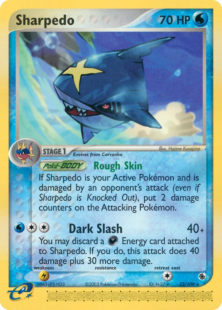 Sharpedo (22/109) [EX: Ruby & Sapphire] | Exor Games Truro