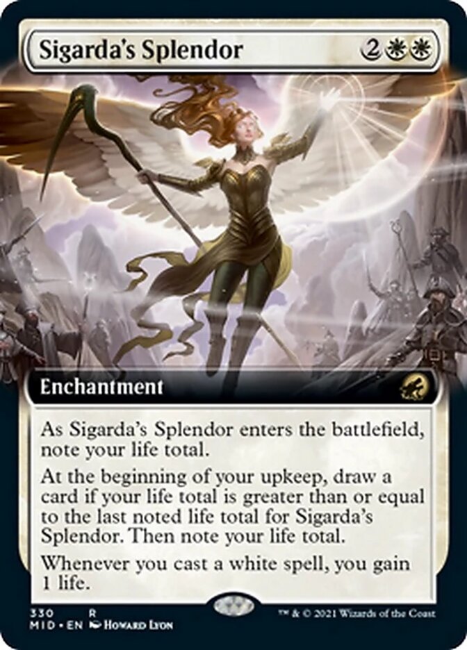 Sigarda's Splendor (Extended Art) [Innistrad: Midnight Hunt] | Exor Games Truro