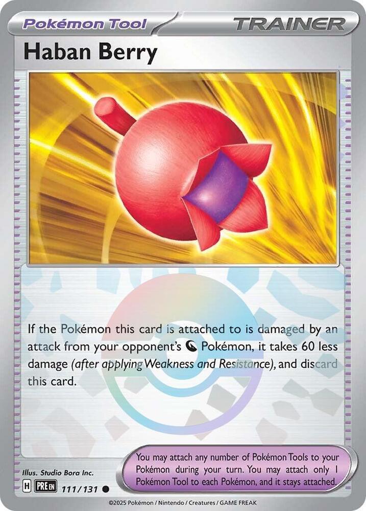 Haban Berry (111/131) (Poke Ball Pattern) [Scarlet & Violet: Prismatic Evolutions] | Exor Games Truro