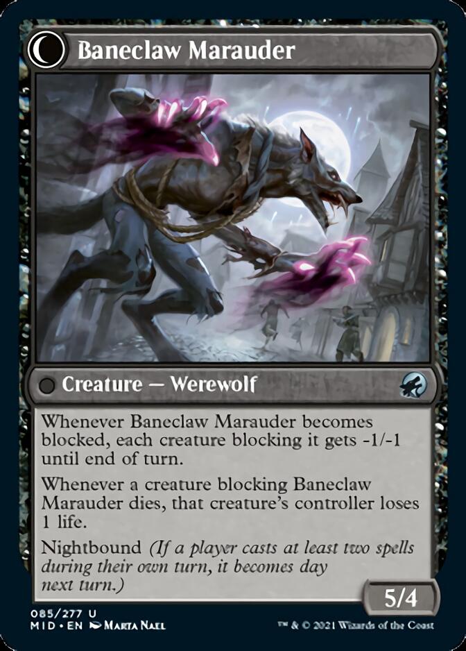 Baneblade Scoundrel // Baneclaw Marauder [Innistrad: Midnight Hunt] | Exor Games Truro