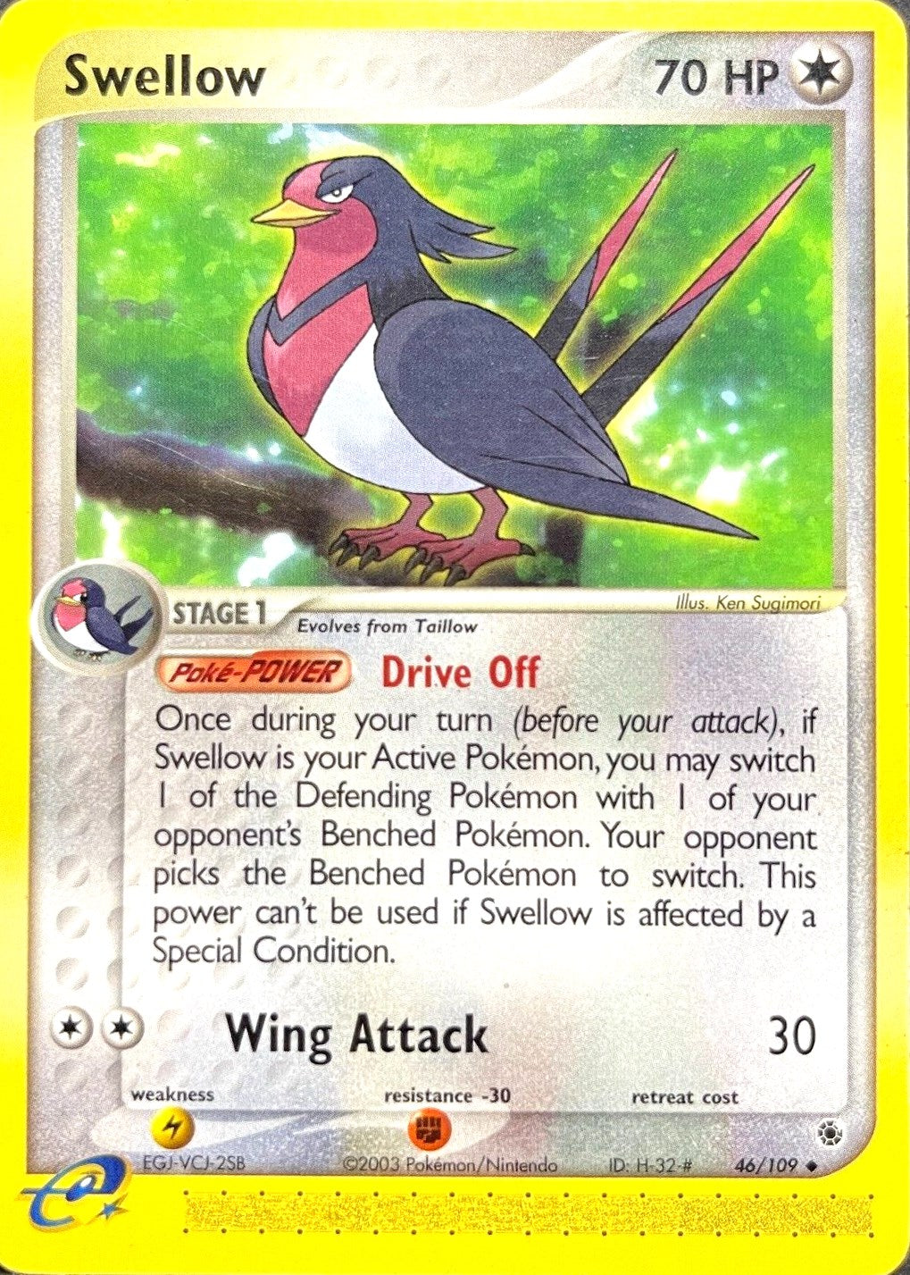 Swellow (46/109) [EX: Ruby & Sapphire] | Exor Games Truro