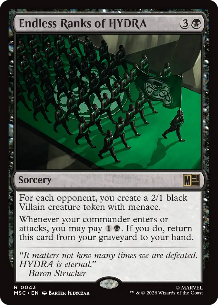 Endless Ranks of HYDRA (Surge Foil) [Marvel Super Heroes Commander] | Exor Games Truro