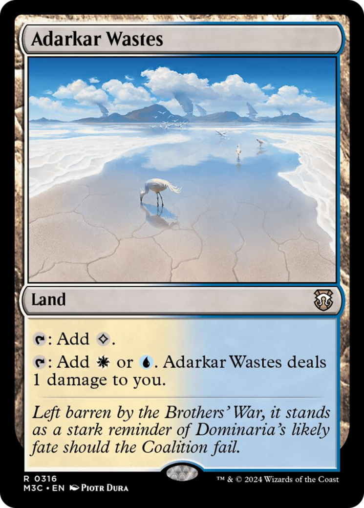 Adarkar Wastes (Ripple Foil) [Modern Horizons 3 Commander] | Exor Games Truro