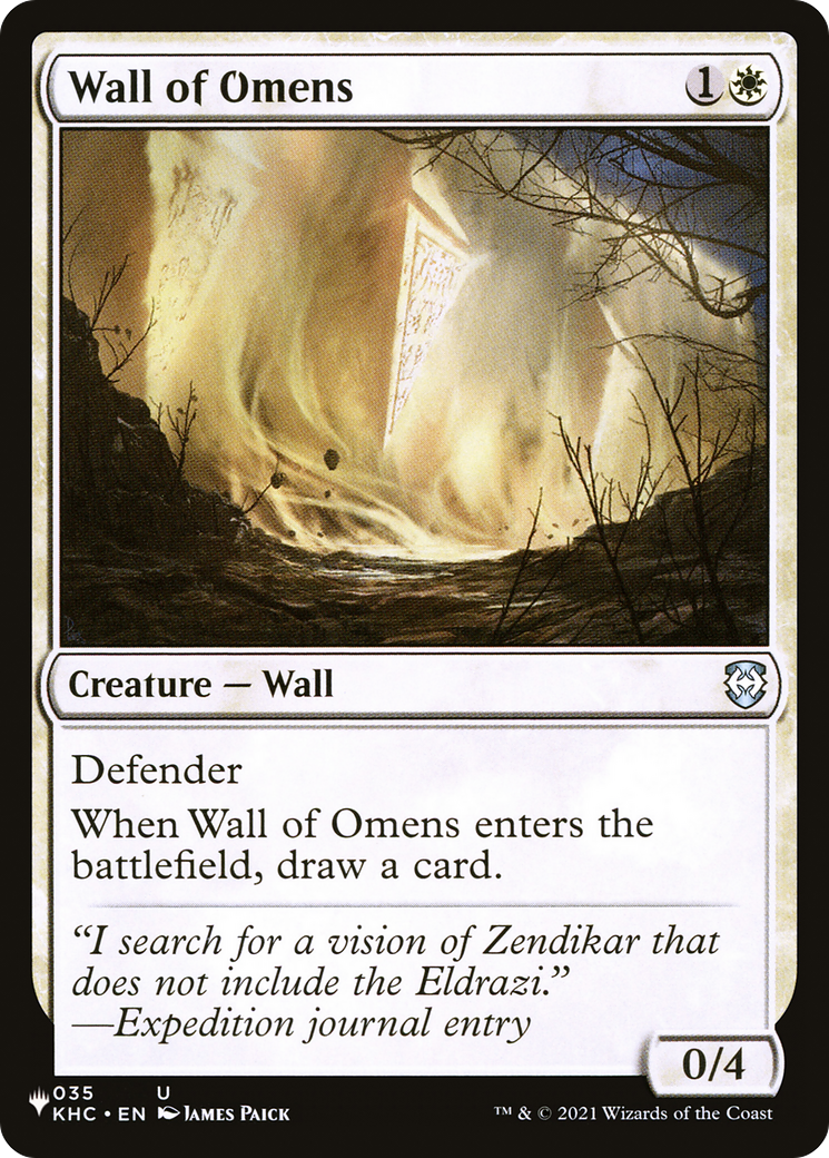 Wall of Omens (KHC) [The List] | Exor Games Truro