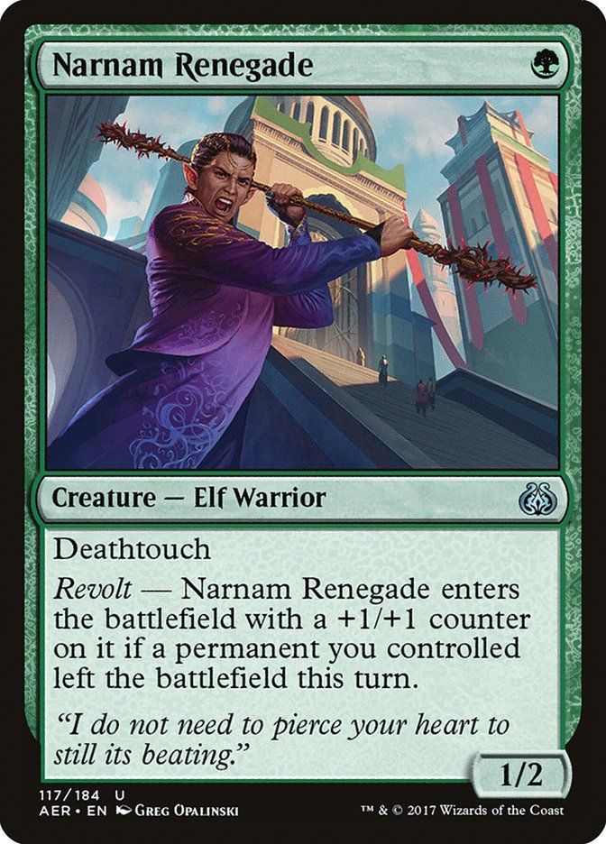 Narnam Renegade [Aether Revolt] | Exor Games Truro