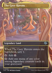 The Grey Havens (Borderless Alternate Art) [The Lord of the Rings: Tales of Middle-Earth] | Exor Games Truro