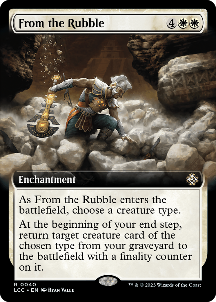 From the Rubble (Extended Art) [The Lost Caverns of Ixalan Commander] | Exor Games Truro