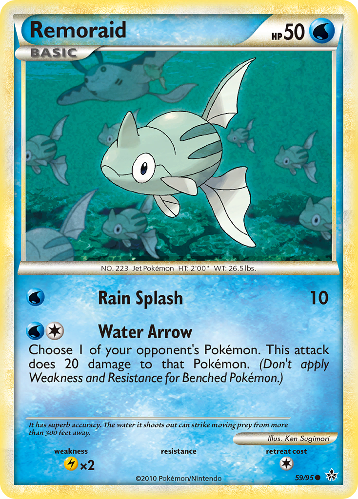 Remoraid (59/95) [HeartGold & SoulSilver: Unleashed] | Exor Games Truro