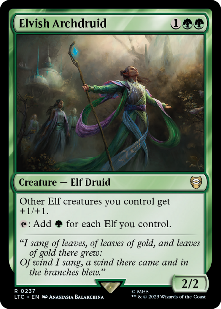 Elvish Archdruid [The Lord of the Rings: Tales of Middle-Earth Commander] | Exor Games Truro