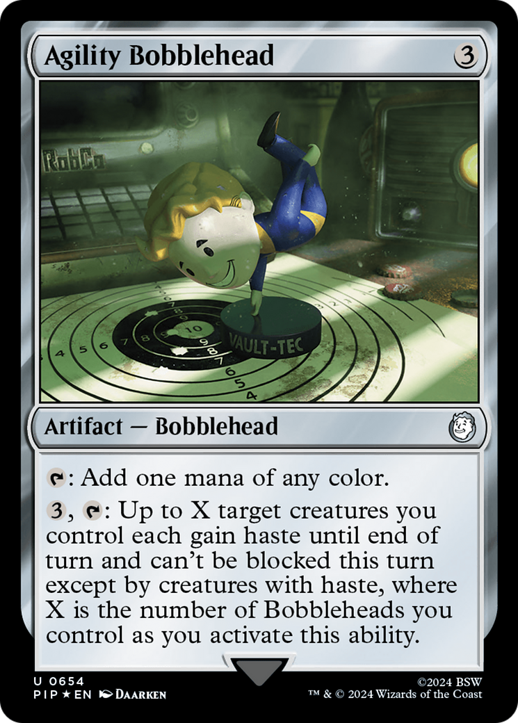 Agility Bobblehead (Surge Foil) [Fallout] | Exor Games Truro