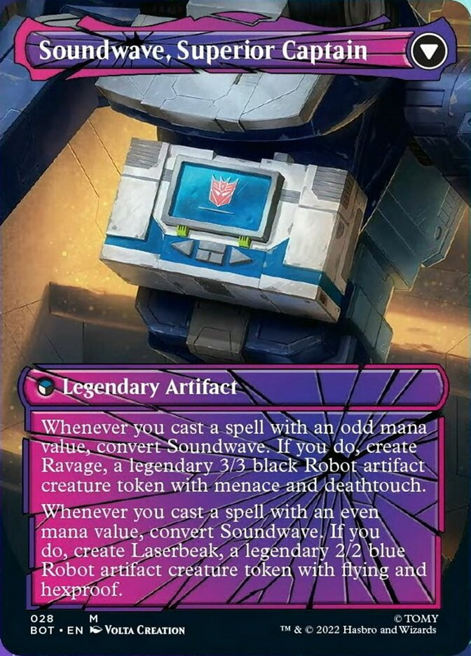 Soundwave, Sonic Spy // Soundwave, Superior Captain (Shattered Glass) [Transformers] | Exor Games Truro