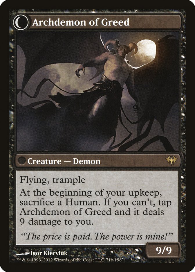 Ravenous Demon // Archdemon of Greed [Dark Ascension] | Exor Games Truro