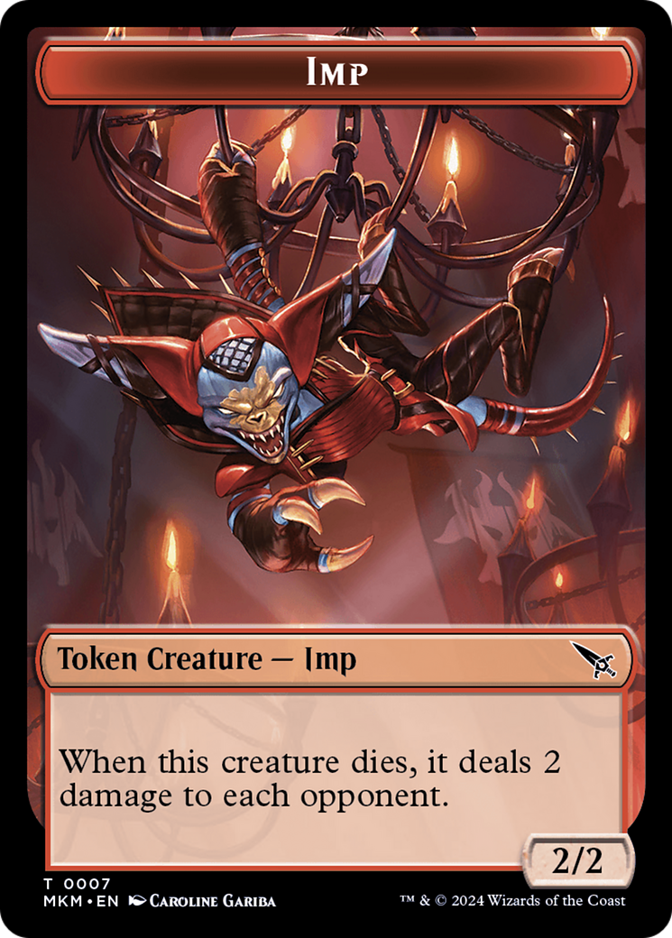 Thopter (0020) // Imp Double-Sided Token [Murders at Karlov Manor Tokens] | Exor Games Truro