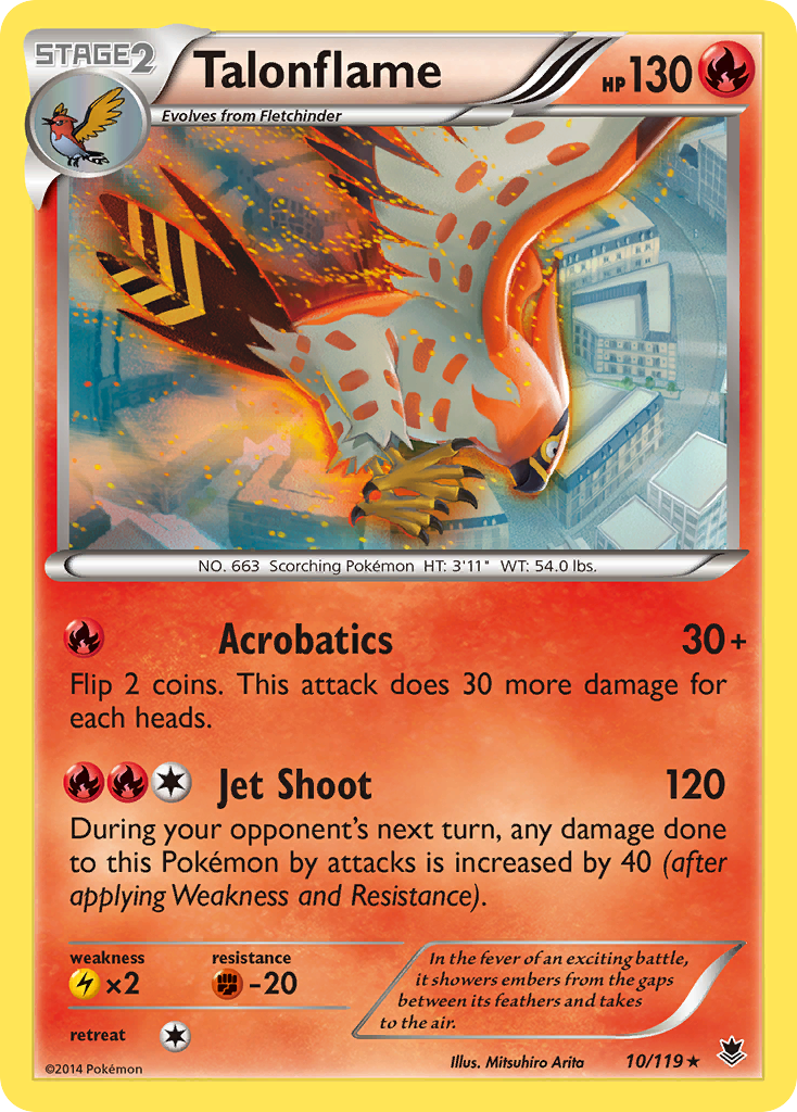 Talonflame (10/119) [XY: Phantom Forces] | Exor Games Truro