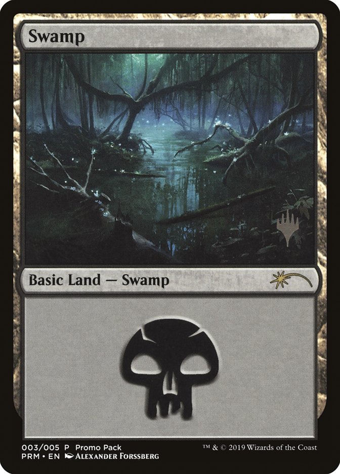 Swamp (3) [Core Set 2020 Promo Pack] | Exor Games Truro