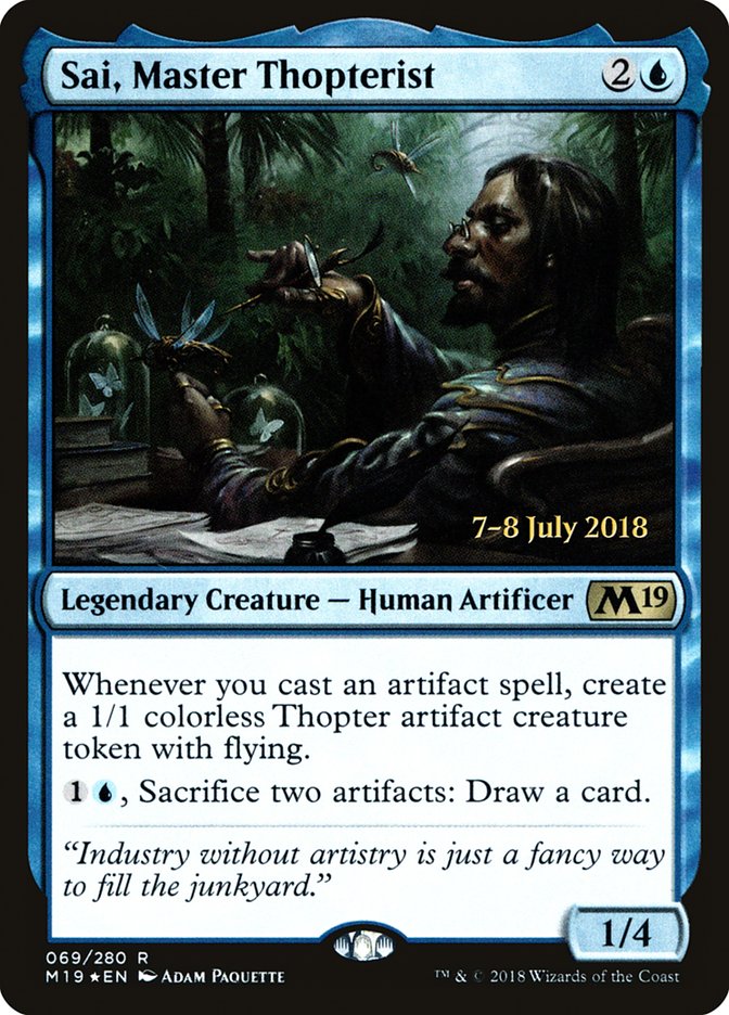 Sai, Master Thopterist [Core Set 2019 Prerelease Promos] | Exor Games Truro