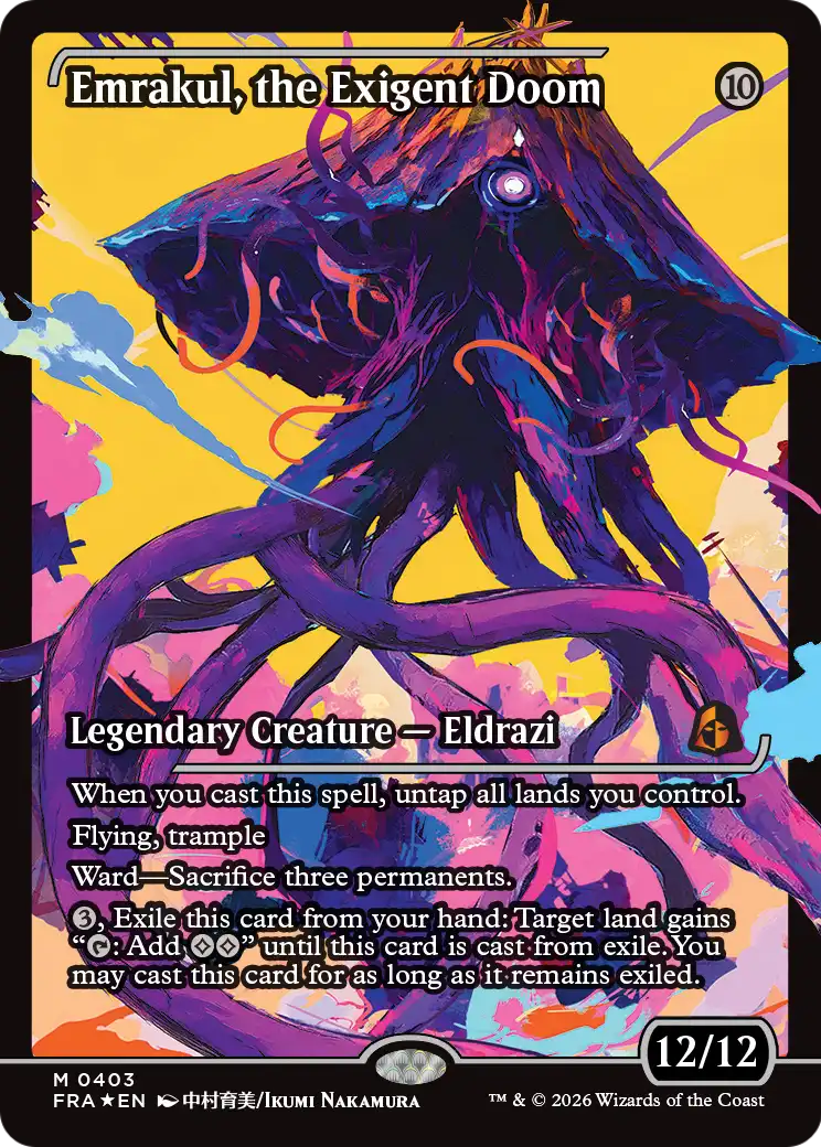 Emrakul, the Exigent Doom (Showcase) [Reality Fracture] | Exor Games Truro
