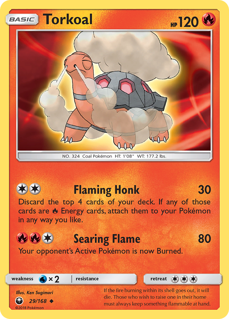 Torkoal (29/168) [Sun & Moon: Celestial Storm] | Exor Games Truro