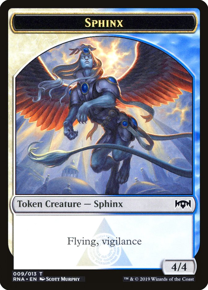 Bird // Sphinx Double-Sided Token [Ravnica Allegiance Guild Kit Tokens] | Exor Games Truro