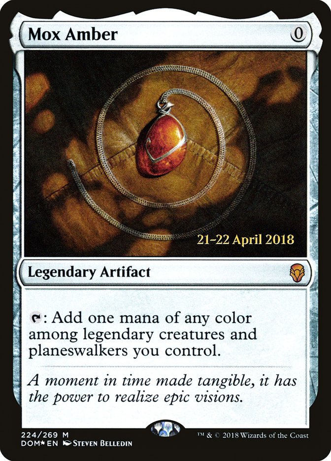 Mox Amber [Dominaria Prerelease Promos] | Exor Games Truro