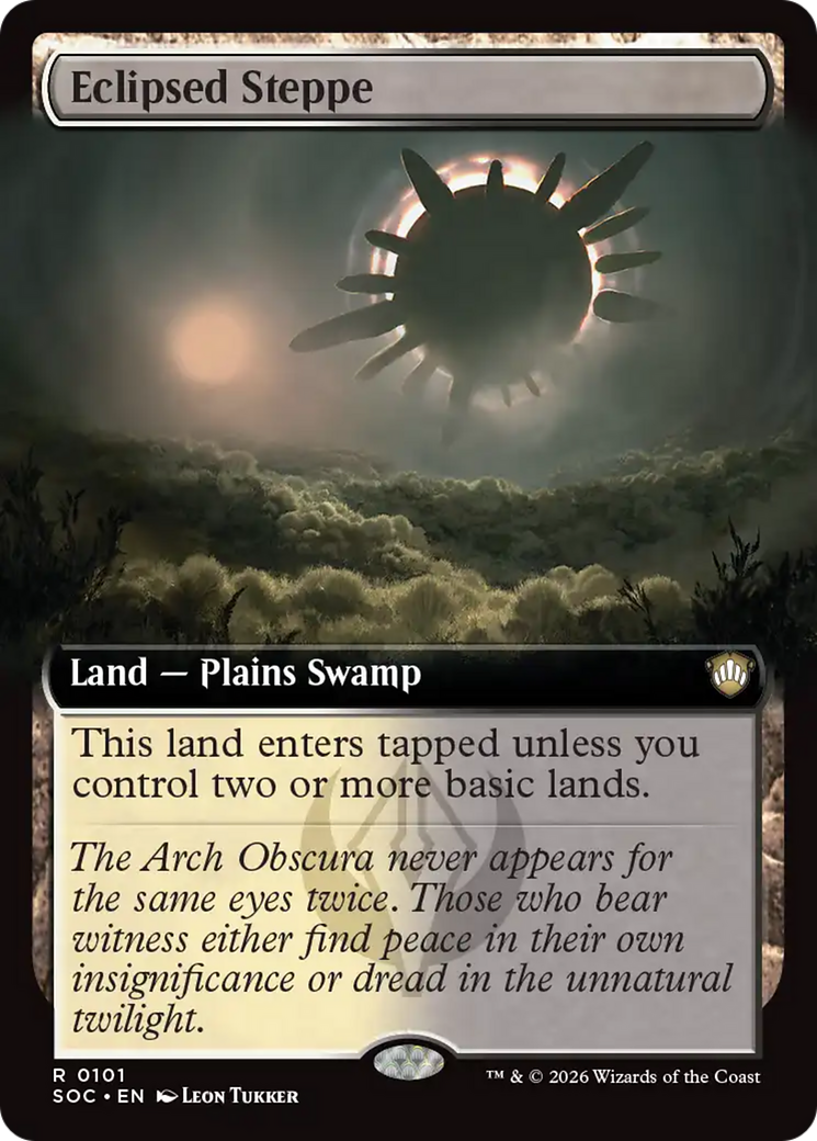Eclipsed Steppe (Extended Art) [Secrets of Strixhaven Commander] | Exor Games Truro