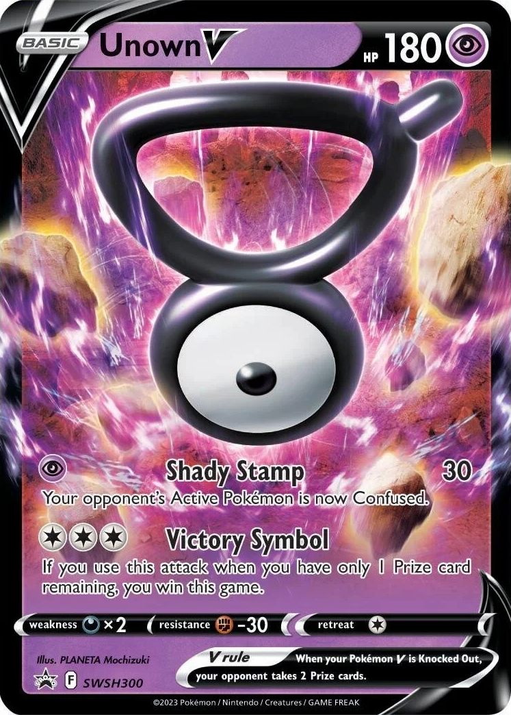 Unown V (SWSH300) [Sword & Shield: Black Star Promos] | Exor Games Truro