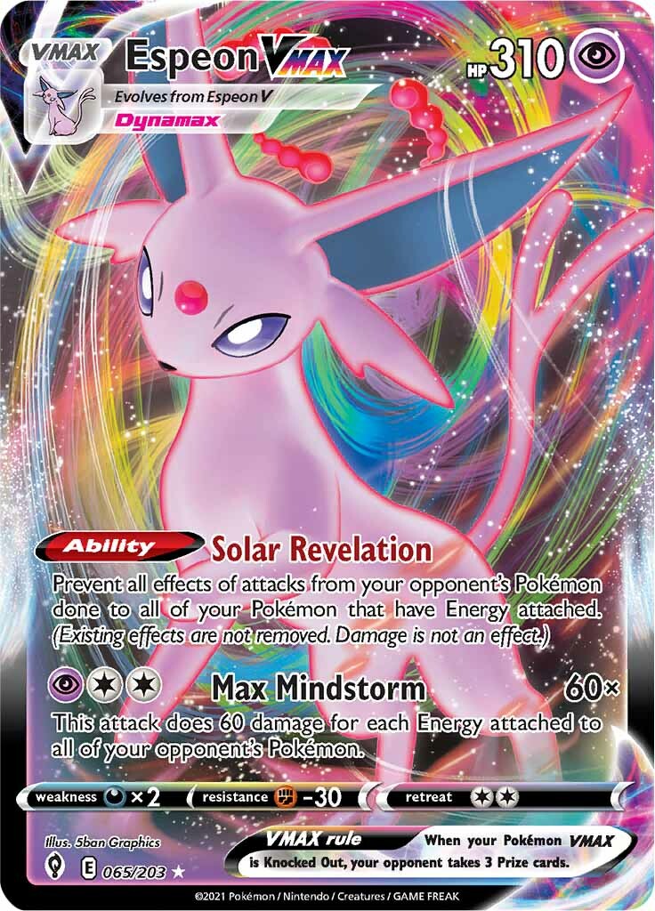 Espeon VMAX (065/203) [Sword & Shield: Evolving Skies] | Exor Games Truro