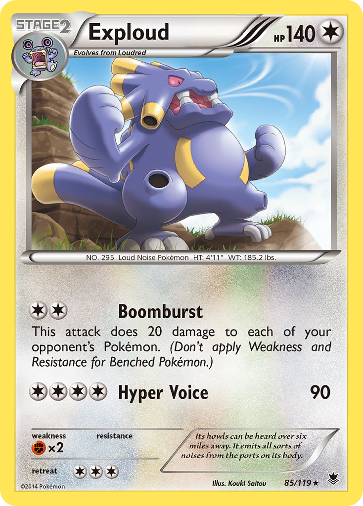 Exploud (85/119) [XY: Phantom Forces] | Exor Games Truro
