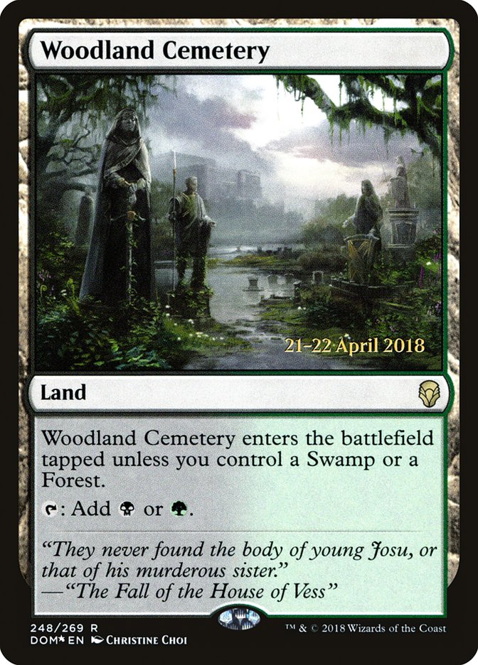 Woodland Cemetery [Dominaria Prerelease Promos] | Exor Games Truro