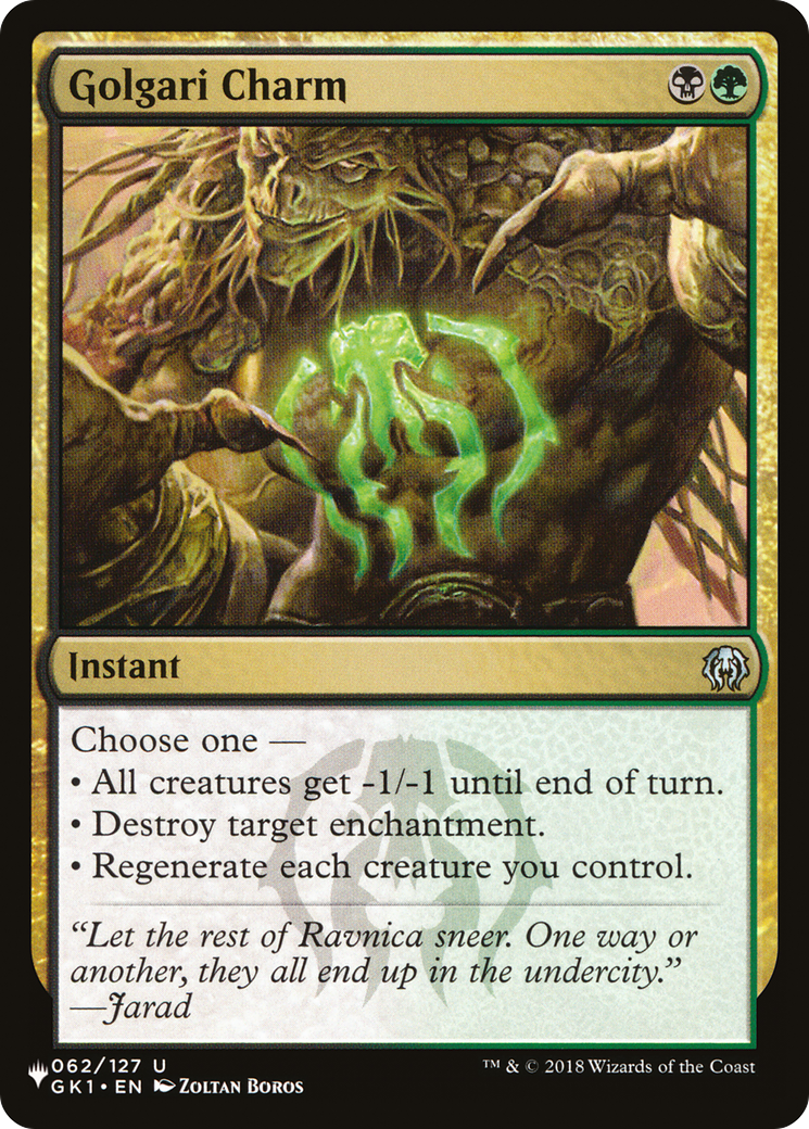 Golgari Charm [The List] | Exor Games Truro