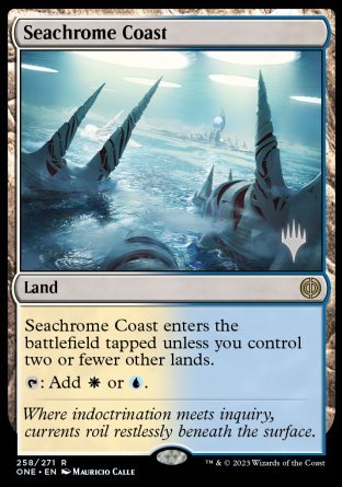 Seachrome Coast (Promo Pack) [Phyrexia: All Will Be One Promos] | Exor Games Truro