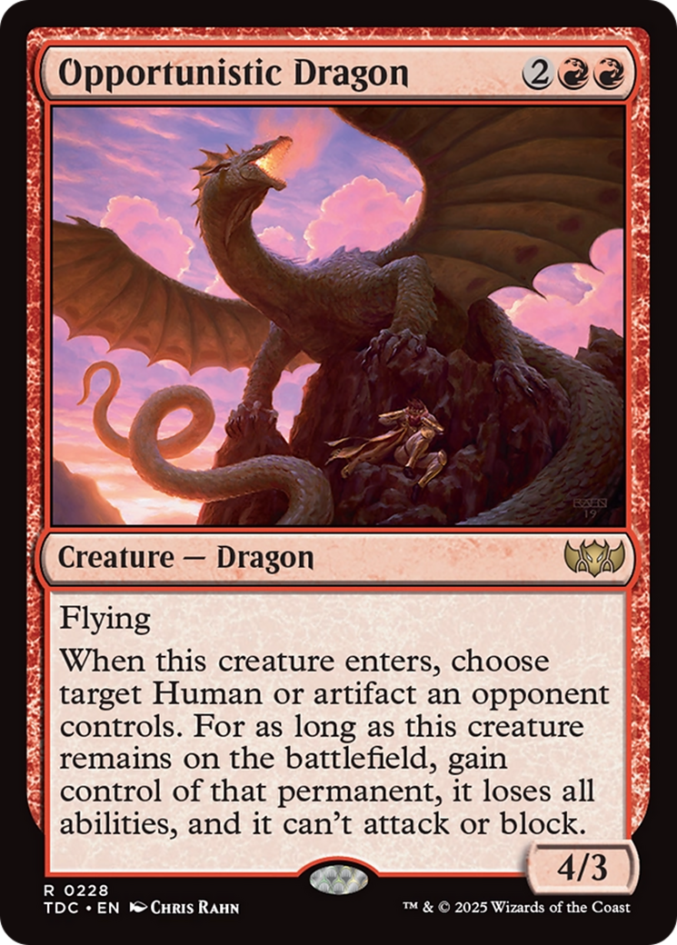 Opportunistic Dragon [Tarkir: Dragonstorm Commander] | Exor Games Truro
