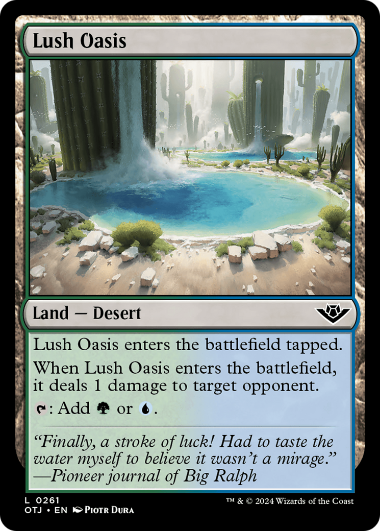 Lush Oasis [Outlaws of Thunder Junction] | Exor Games Truro