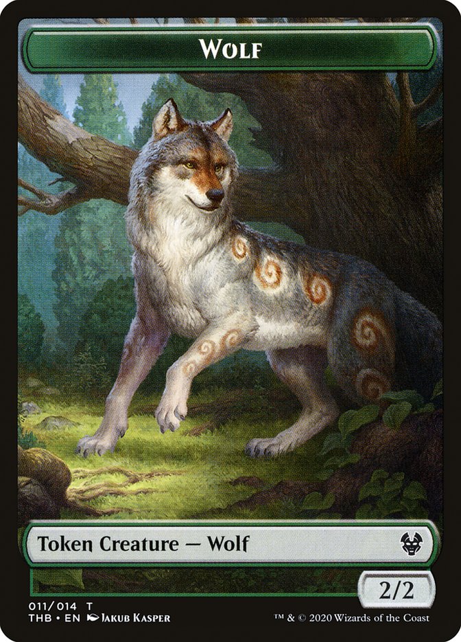 Wolf Token [Theros Beyond Death Tokens] | Exor Games Truro